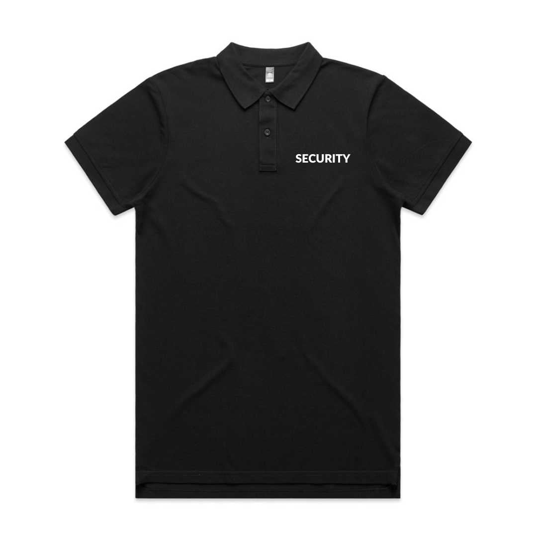 Security Black Polo Shirt