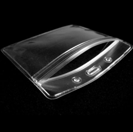 Plastic Sleeve ID Holder for Lanyard