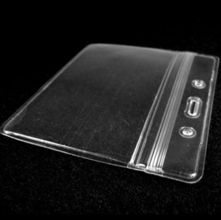 Plastic Sleeve ID Holder for Lanyard