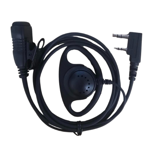 D-Shape Over-the-Ear Earpiece (2-Pin) for Kenwood Radios